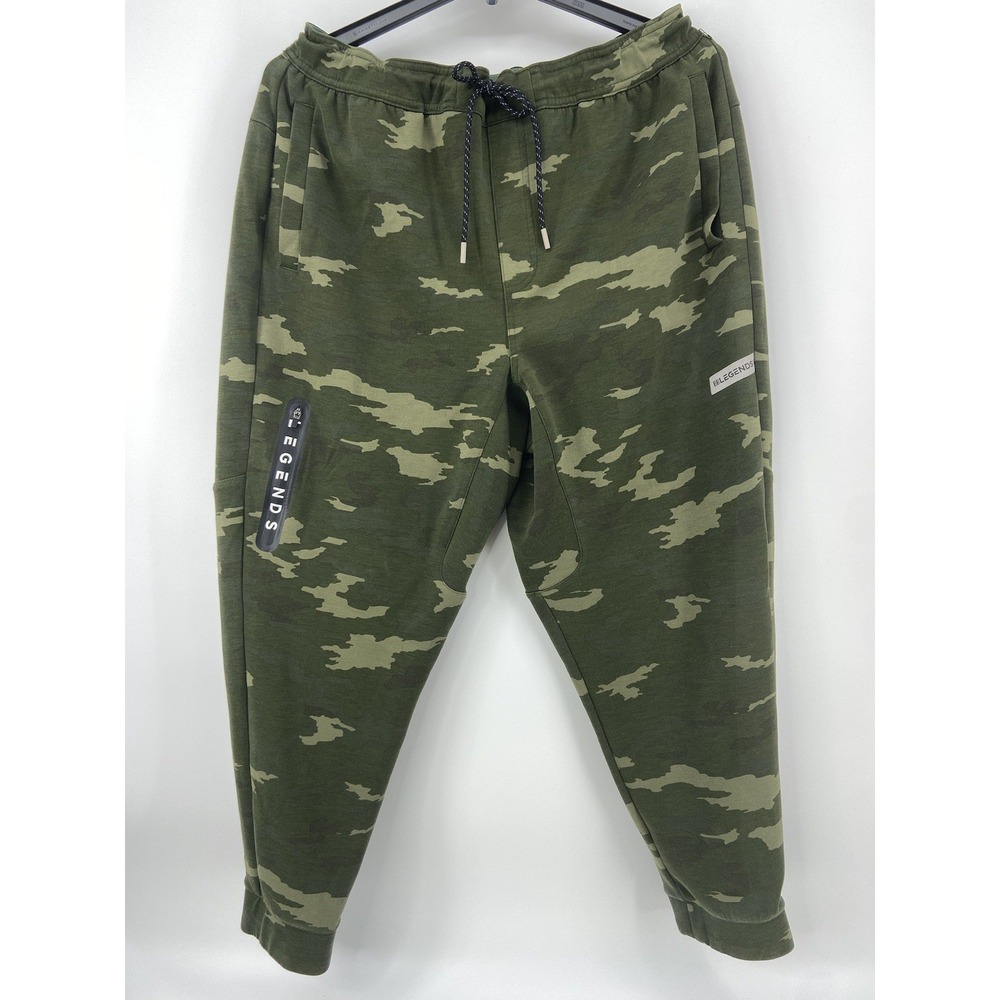 LEGENDS Pants Jogger Mens 2XL Green Camo Hawthorne Tech Sweats‎ Gym Athleisure
